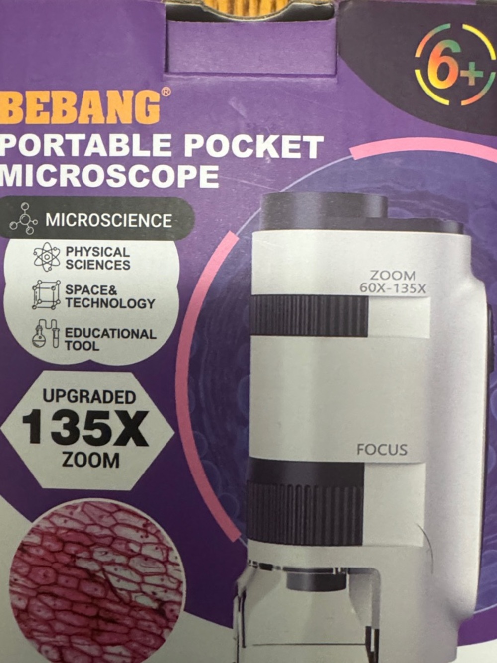 🔬BEBANG Portable Pocket Microscope - Silver & Black🔬🦠🧫